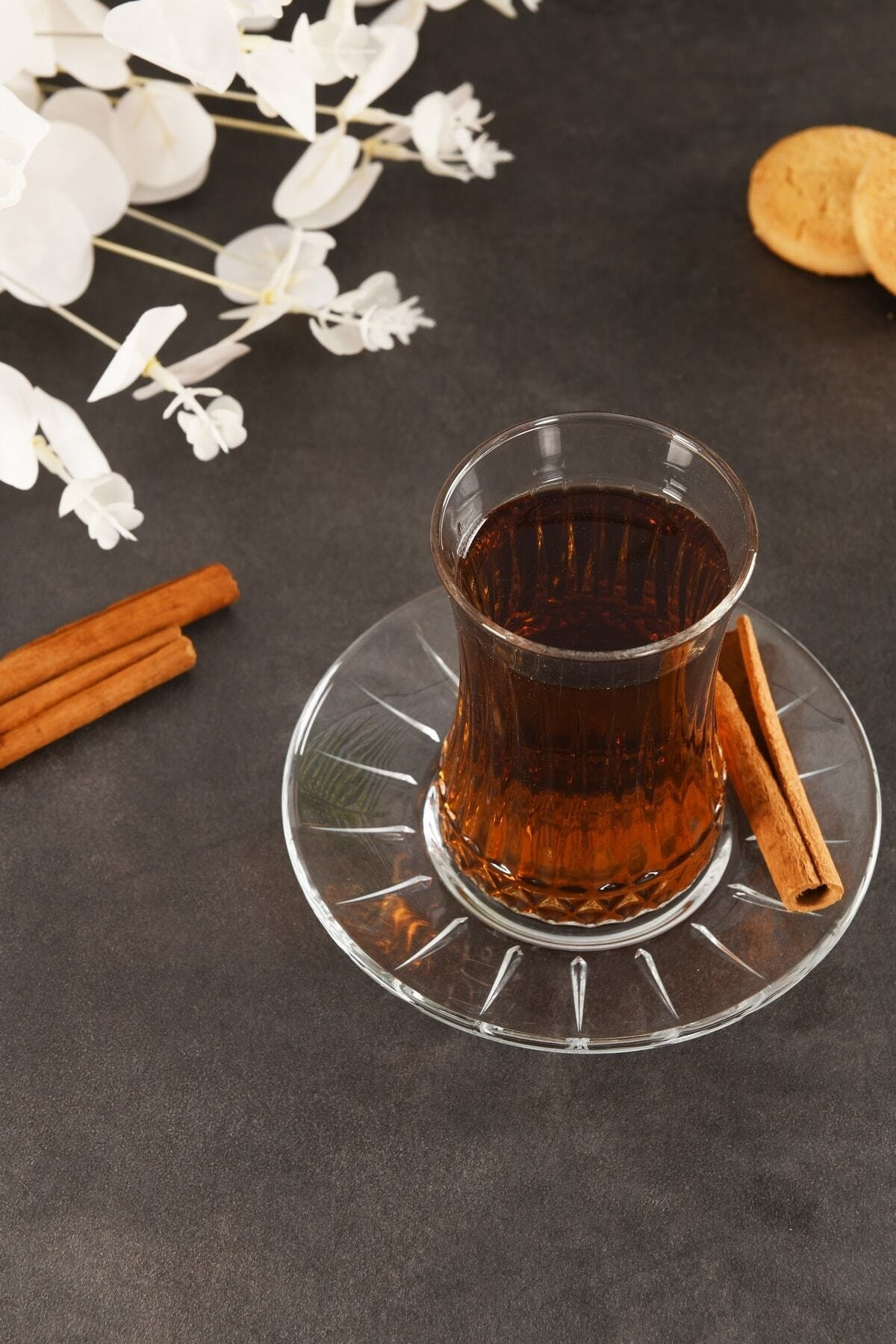 Paşabahçe elysia kristal çay bardağı seti takımı - 12 parça çay seti