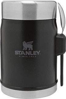 Stanley 10-09382-005 Klasik Kaşıklı 0,40 Litre Çelik Yemek Termosu - Siyah - Image 1