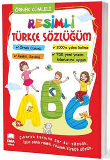 EMA KİTAP SÖZLÜK RESİMLİ TÜRKÇE ÖRNEK CÜMLELİ - Ema Kitap - Image 1