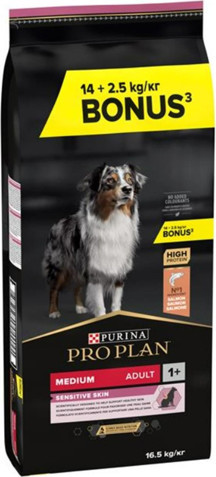Pro Plan Medium Somonlu Yetişkin Kuru Köpek Maması 16,5 Kg - Image 1