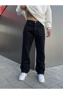 Viking's Line Siyah Bol Kalıp Baggy Jean - Image 1