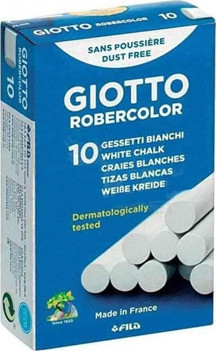 Giotto Robercolor 10'lu Beyaz Renk Tebeşir - Image 1