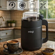 Mioji CG34 500W Paslanmaz Çelik Bıçak Kompakt Baharat ve Kahve Öğütücü Siyah - Image 1