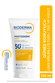 Bioderma Photoderm Spot SPF 50+ Leke Karşıtı Tüm Ciltler için Yüz & Vücut Güneş Kremi 150 ML - Image 1