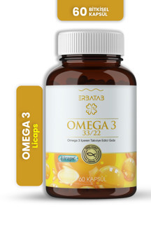 Erbatab Omega 3 - Balık Yağı - Hava Sızdırmaz, Okside Olmayan Licaps omega3 60 Kapsül - Image 1