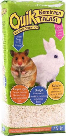 Quik Kemirgen Talaşı 15 LT. Tavşan-Hamster-Guneia Pig Gibi Kemirgenler İçin - Image 1