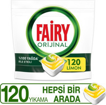 Fairy Hepsi Bir Arada Limon Bulaşık Makinesi Tableti 120'li - Image 1
