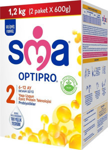 SMA Optipro Probiyotik 2 6-12 Ay Bebek Sütü 1200 Gr - Image 1