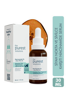 The Purest Solutions Gözenek, Ve Siyah Nokta Karşıtı Niacinamide Serum 30 ML (Niacinamide 5% & Zinc Pca 1%) - Image 1