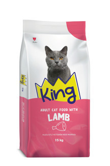 King Kuzu Etli Yetişkin Kedi Maması 15 Kg - Image 1