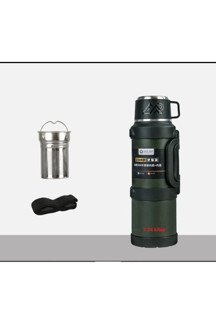 Safe Paslanmaz Çelik Termos 3,2 Litre Asker Yeşili - Image 1