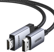 UGREEN 4K 60Hz DisplayPort to HDMI Örgülü Kablo, 2m, 15774 - Image 1