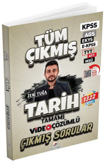 Dizgi Kitap 2026 KPSS MEB-AGS EKYS EKPSS TYT AYT MSÜ Tarih Çıkmış Sorular Çözümlü - Zeki Tuğa Dizgi Kitap - Dizgi Kitap Yayınları - Image 1