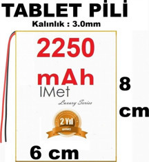 Day imet Tablet Batarya Pil 3.7V 2250mAh Lithium Battery Ölçüler : 80cm x 60 cm x 3mm - Image 1