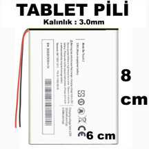 Ulefone 2750 mAh Tablet Bataryası Ölçüler : Kalınlık 3 MM x 8 CM x 6 CM - Image 1
