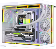 Next Gaming Alpha Neon 7x ARGB Fan Kumanda ve Kontrolcü ATX Boş Bilgisayar Kasası Beyaz - Image 1