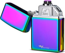 Valkyrie USB Şarjlı Elektronik Çakmak | 4 Elektrotlu X Tip Mor Arc | Rüzgar Geçirmez, Alevsiz Renkli - Image 1