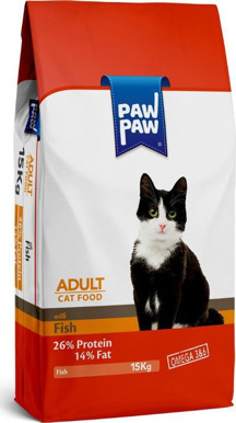 Paw Paw Balıklı Yetişkin Kedi Maması 15 kg - Image 1