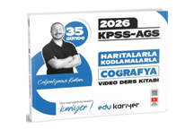 Edu Kariyer Coğrafyanın Kodları 2026 KPSS-AGS 35 Günde Haritalarla Kodlamalarla Coğrafya Video Ders Kitabı - Edu Kariyer - Image 1