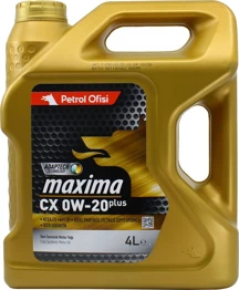 Petrol Ofisi Maxima CX 0W20 4 Lt Tam Sentetik Motor Yağı - Image 1