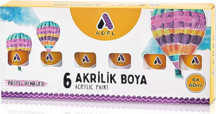 Adel Akrilik Boya 60X6 Pastel Renkler - Image 1