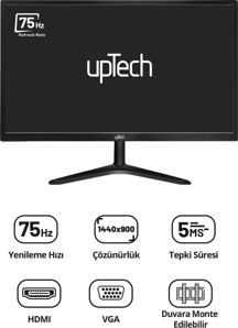 UPTECH HD190 19 inc Geniş Ekran 75 Hz 5ms VGA,HDMI Led Monitör - Image 1