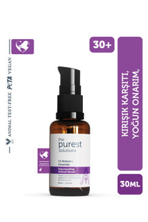 The Purest Solutions Kırışıklık Karşıtı, Onarıcı Retinol (a Vitamini) Gece Serumu 30 ml (1% Retinol + Ceramide) - Image 1