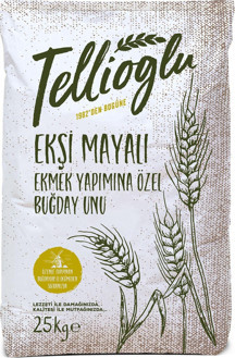 Tellioğlu Ekşi Mayalı Ekmek Yapımına Özel Buğday Unu 25 KG - Image 1