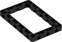 LEGO Technic Moc Custom Aksesuar Liftarm Thick Frame 7 X 11 - Siyah - Image 1