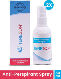 Tereson El,ayak, Koltuk Altı Terleme Önleyici Ve Ter Kokusuna Karşı Koruma Antiperspirant Sprey 2x50 ml - Image 1