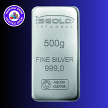 E-Gümüş Işgold 500GR Külçe Gümüş - Image 1