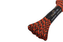 Dlyn Polyester Paracord İp 4 mm Turuncu Gri Renk 30 Metre - Image 1