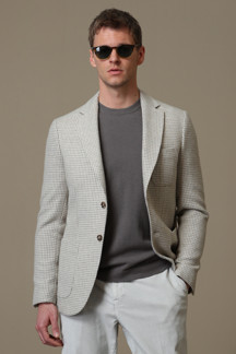 Lufian Afel Spor Erkek Blazer Ceket Slim Fit Bej - Image 1