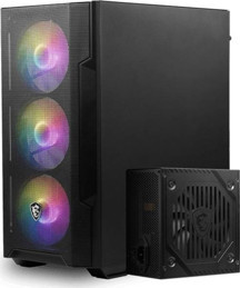 MSI MAG Forge M100A D60 ARGB Fanlı 600 W Micro ATX Oyuncu Kasası - Image 1