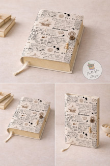 Renkli İzler Atölyesi Vintage Retro & Aesthetic Series Desenli Kitap Kılıfı | A5 Kitap Koruyucu - Image 1