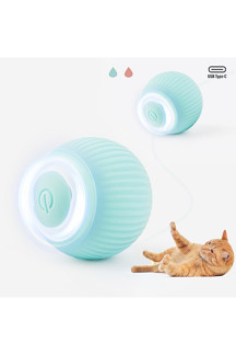 Hubspet Hareketli Kedi Topu | İnteraktif, Şarjlı, Sensörlü, 2 Modllu Kedi Oyun Topu (Mavi-H121) - Image 1