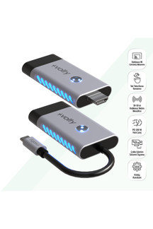 Volty Type-C to HDMI Kablosuz Görüntü Aktarıcı 50m | 4K, 100W PD Hızlı Şarj, 5GHz (V0302002) - Image 1