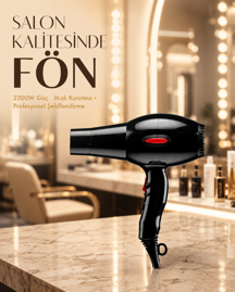 Astraltech 2200W AC Motor Saç Kurutma Makinesi Hafif ve Dayanıklı Tasarımlı - Image 1