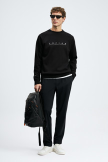 Lufian Cooper Erkek Sweatshirt Siyah - Image 1