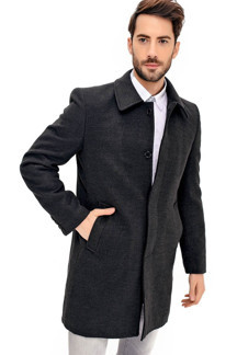 Dewberry PLT8365 DEWBERRY ERKEK PALTO-ANTRASİT - Image 1