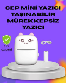 Kablosuz Mini Cep Yazıcısı Bluetooth Destekli 1200mAh Bataryalı - Image 1