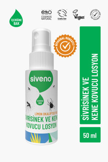 Siveno Sivrisinek ve Kene Kovucu Sprey Losyon Bitkisel Tüm Vücut İçin Seyahat Tatil Boy 50 ml - Image 1
