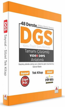 DGS Kitap Konu Özetli Soru Bankası Video Anlatımlı Tek Kitap - Delta Kültür-Eğitim - Image 1