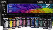 Rich Mastermix 60 cc 12 Renk Akrilik Boya - Image 1