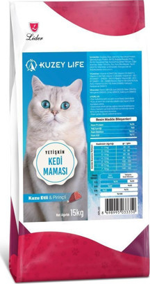 KuzeyLife Kuzu Etli ve Pirinçli Kedi Maması 15 Kg - Image 1