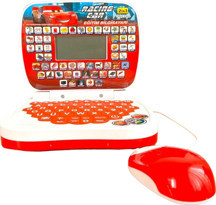 Oyuncak Laptop Şimşek Mcqueen Bilgisayar Türkçe-İngilizce 100 Fonksiyonlu Cars Eğitici Oyuncak - Image 1