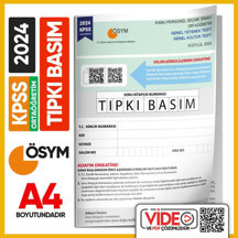 2024 KPSS Ortaöğretim/Lise ÖSYM Tıpkı Basım Çıkmış Soru Kitapçığı (Video Çözümlü Türkiye Geneli) - Karakutu Yayınları - Image 1