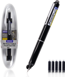 WRITECH W-784 BASMALI DOLMA KALEM SİYAH GÖVDE - BLİSTER - Image 1