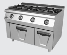 Empero EMP.PLS.7KG031 Gazlı Üçlü Ocak - 40*40 Altı Fırınlı - Image 1