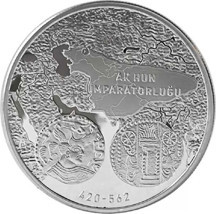 Ak Hun 1 Ons Gümüş Sikke Coin - Image 1
